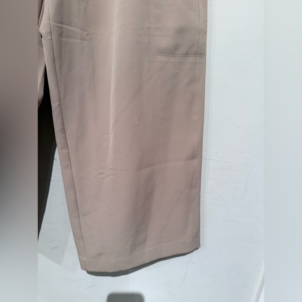 New Athleta promenade high rise wide leg cargo pants Women Mp Brown Casual Trave - Picture 11 of 11